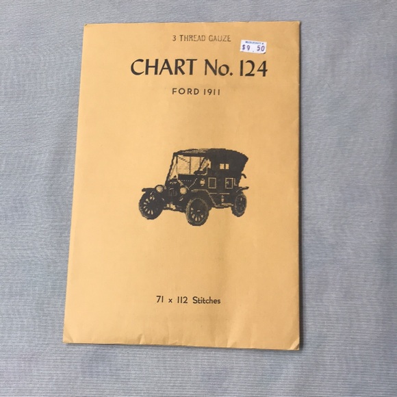 Babe Fuhrmann Needle Point Charts Vintage Cars Ford 1911 Oldsmobile 1903 Counted - Picture 2 of 5